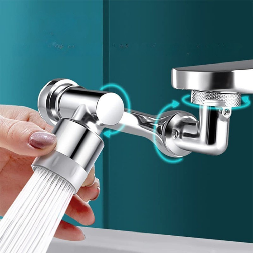 Kraan Adapter Draaibaar Spatfilter Messing Waterbesparend