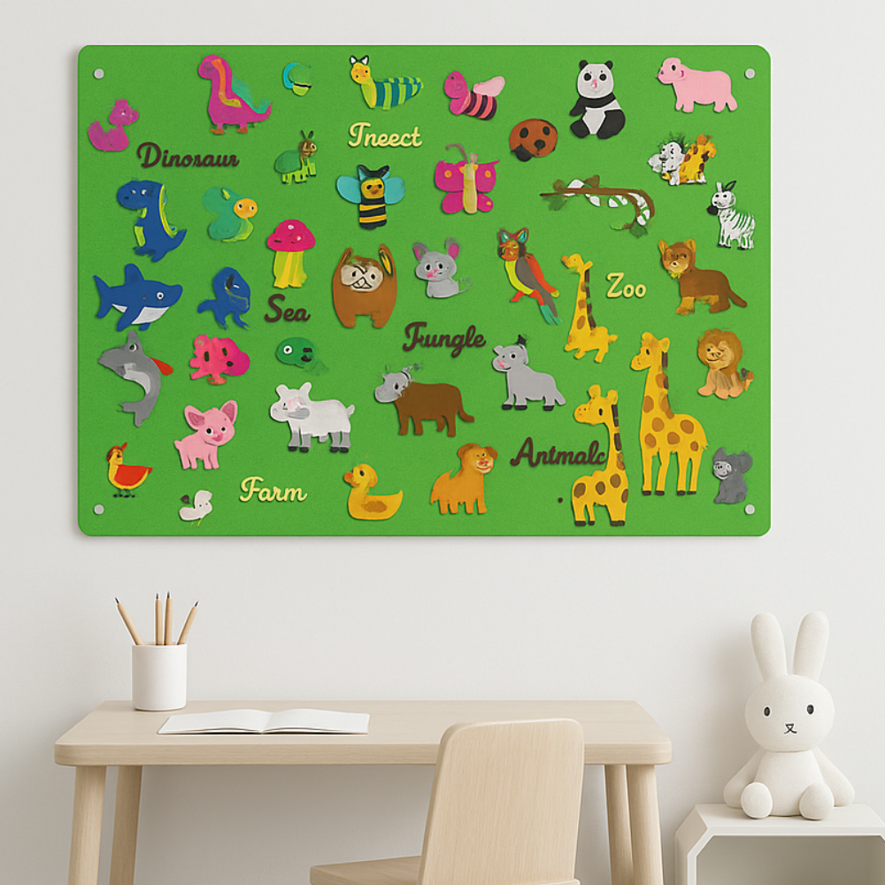 Speelgoed Viltbord Dieren Educatief Interactief Speelbord Kinderen