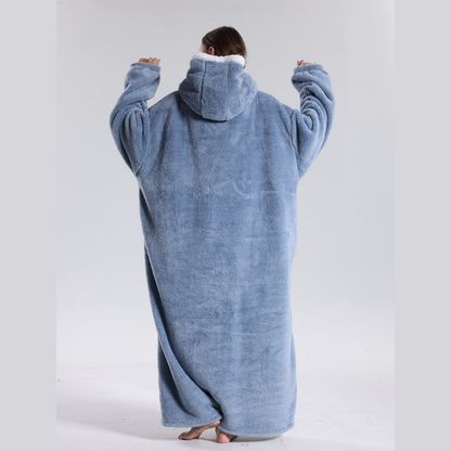Hoodie Deken Oversized Warm Fleece Draagbare Plaid