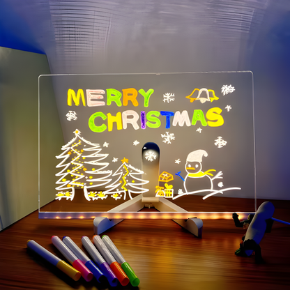 Lichtbord LED Tekstbord Acryl Wisbaar Tekenbord Display Decor