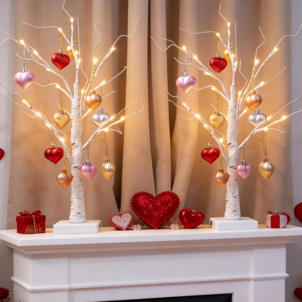 Tafelverlichting Decoratieve Led Boom Hartvormige Ornamenten