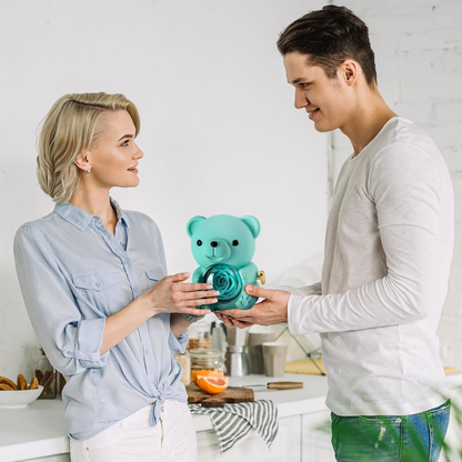 Cadeau Romantische Teddy Eeuwige Roos Sieraad