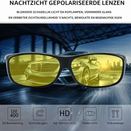 Bril Nacht Rijden Gepolariseerd Geel Lens Veilig Autorijden