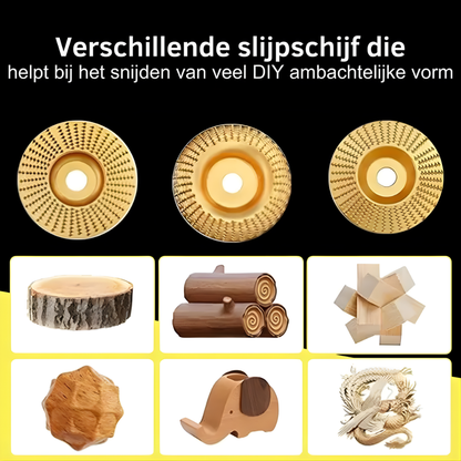 Slijpschijf Houtbewerking Tungstencarbide 3 In 1 Set