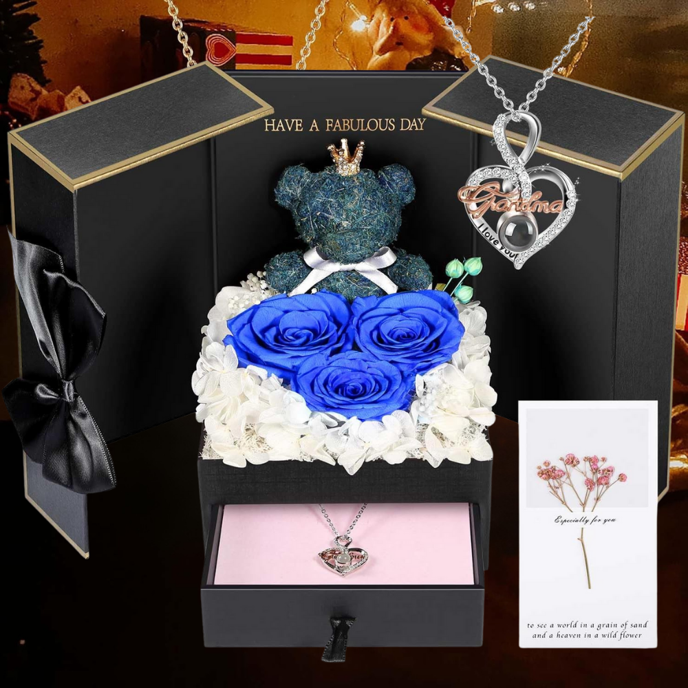 Cadeaubox Eeuwige Rozen Sieraden Geschenk Decoratief