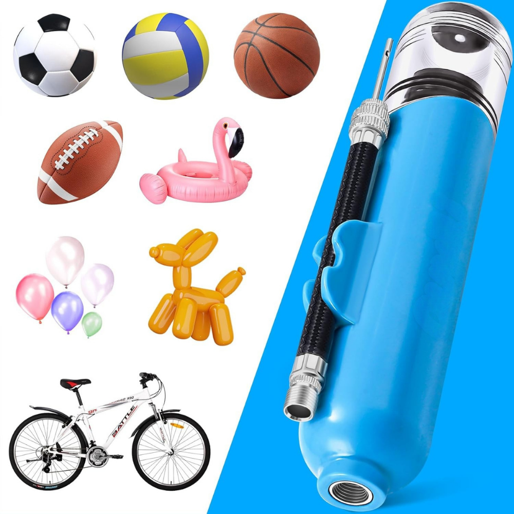 Ballenpomp Sport Dubbele Actie Naaldset Draagbaar Inflator