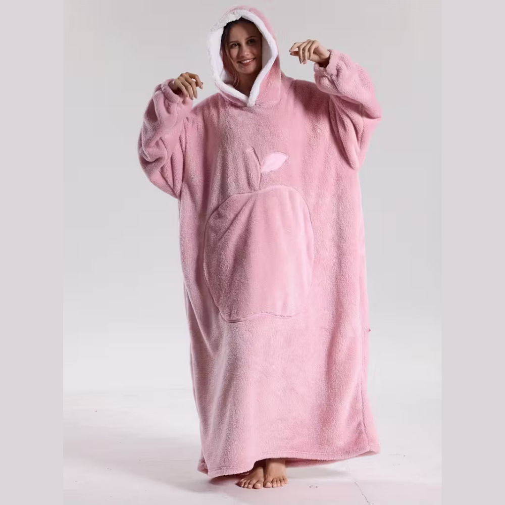 Hoodie Deken Oversized Warm Fleece Draagbare Plaid
