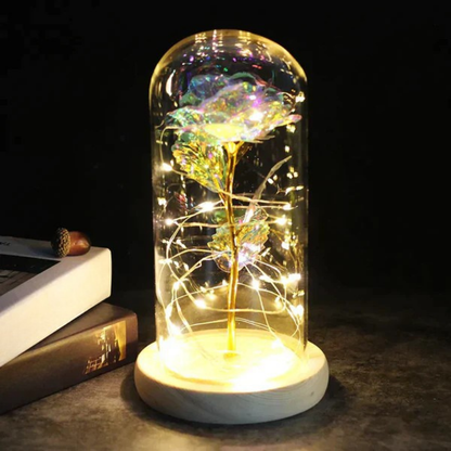 LED Lamp Roos Glas Koepel Decoratief Cadeau Verlichting