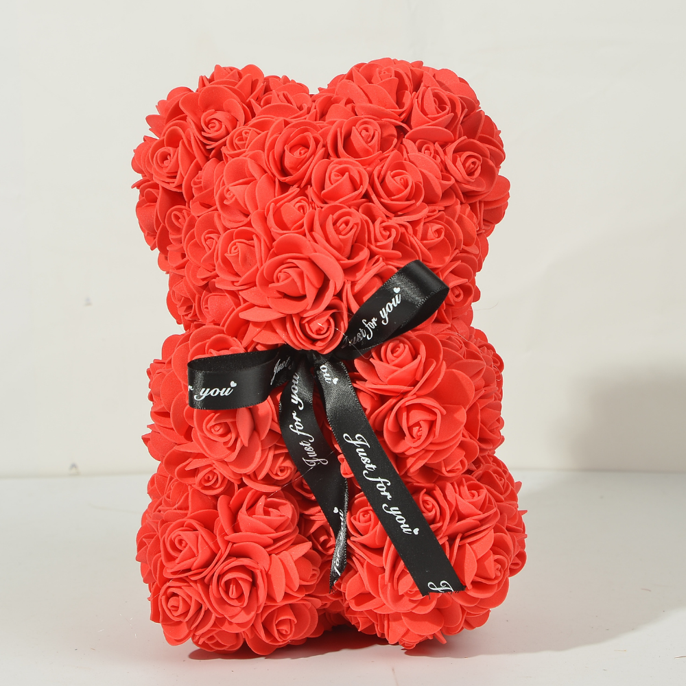 Decoratie Moderne Rozenbeer Kunststof Cadeaufiguur