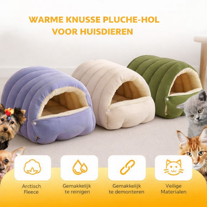Hondenmand Pluche Kattenmand Warm Hol Dierenbed