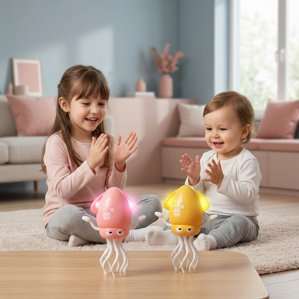 Speelgoed Octopus Dansend LED Muziek Interactief Bewegend Kinder