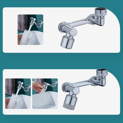 Kraan Adapter Draaibaar Spatfilter Messing Waterbesparend