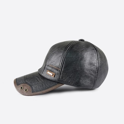 Baseball Cap Winter Leer Fleece Winddicht