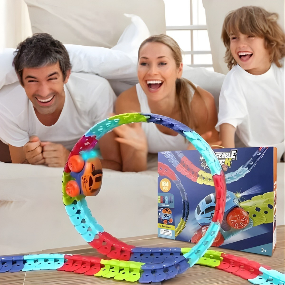Speelgoed Racebaan Flexibel Looping Stuntauto Set
