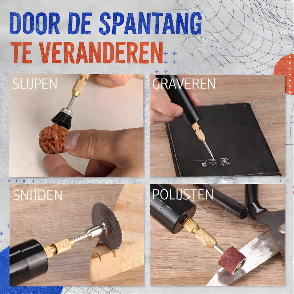 Mini Boormachine Elektrische Handboor USB Precisie Boor