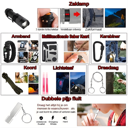 EHBO Kit Outdoor Survival Noodset Molle Rugtas Camping