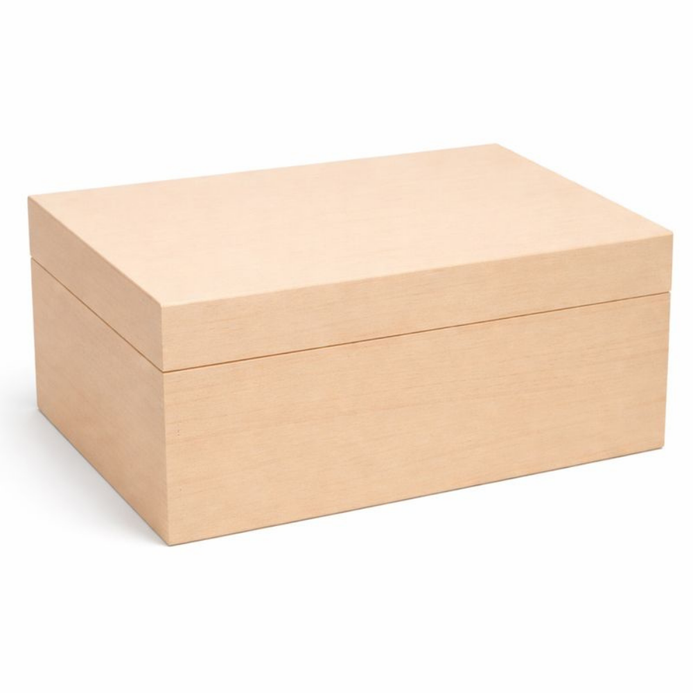 Houten Opbergdoos Decoratief Onbewerkt Hout Sluiting