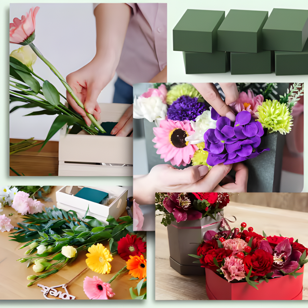 Bloemschikken Bloemschuim Blokken Groen Waterabsorberend Florist