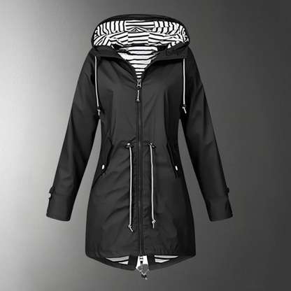 Regenjas Dames Lang Waterdicht Capuchon