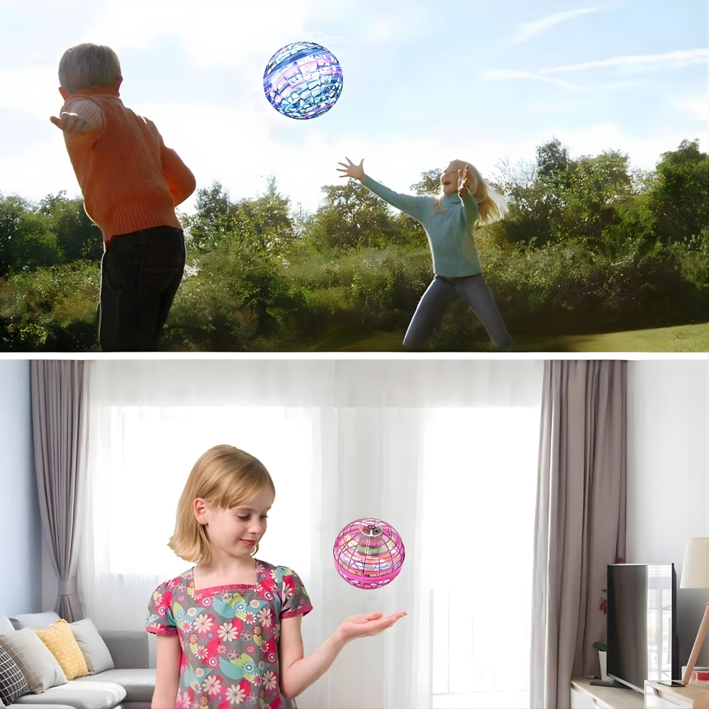 Vliegend Speelgoed LED Interactieve Lichtbal Terugkeerfunctie