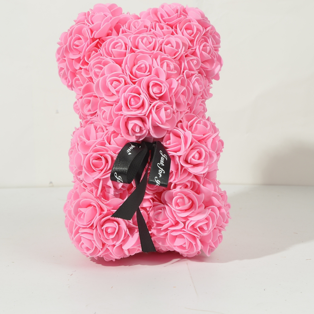 Decoratie Moderne Rozenbeer Kunststof Cadeaufiguur