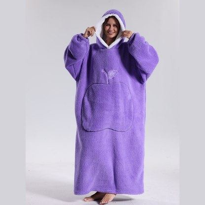 Hoodie Deken Oversized Warm Fleece Draagbare Plaid