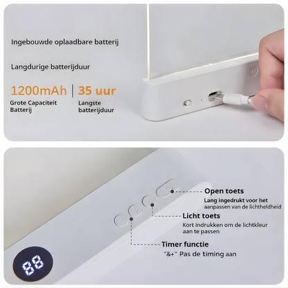 LED Leeslamp Boek Oplaadbaar Draagbaar Nachtlamp