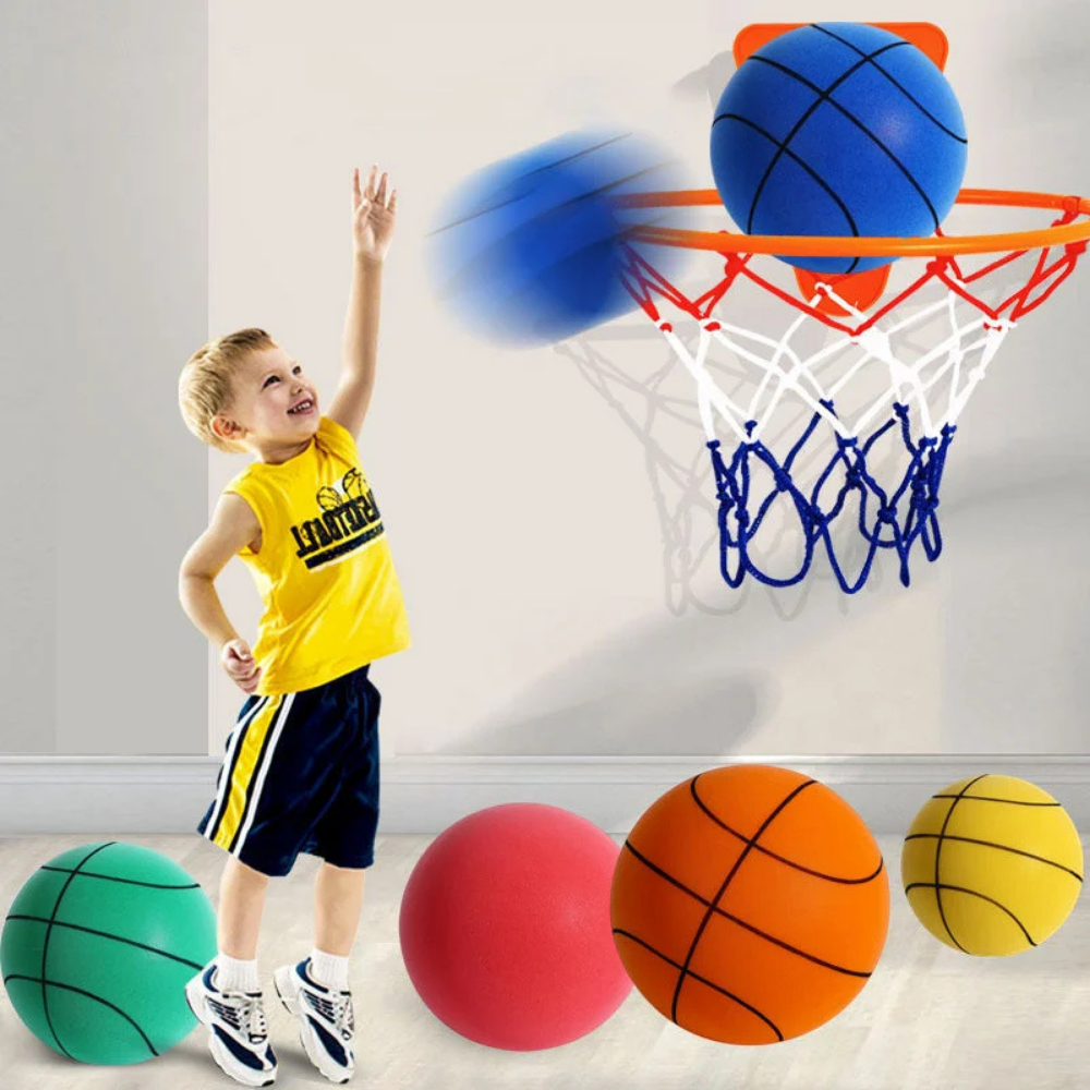 Basketbal Stil Trainingsbal Indoor Geluidloze PU Sportbal