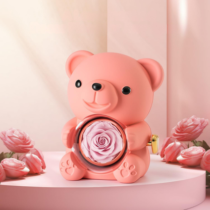 Cadeau Romantische Teddy Eeuwige Roos Sieraad