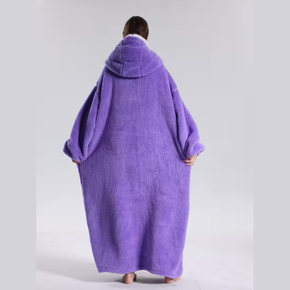 Hoodie Deken Oversized Warm Fleece Draagbare Plaid