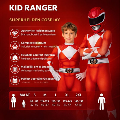 Jumpsuit Kinderkostuum Superheld Masker Polyester Cosplay