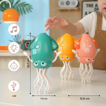 Speelgoed Octopus Dansend LED Muziek Interactief Bewegend Kinder