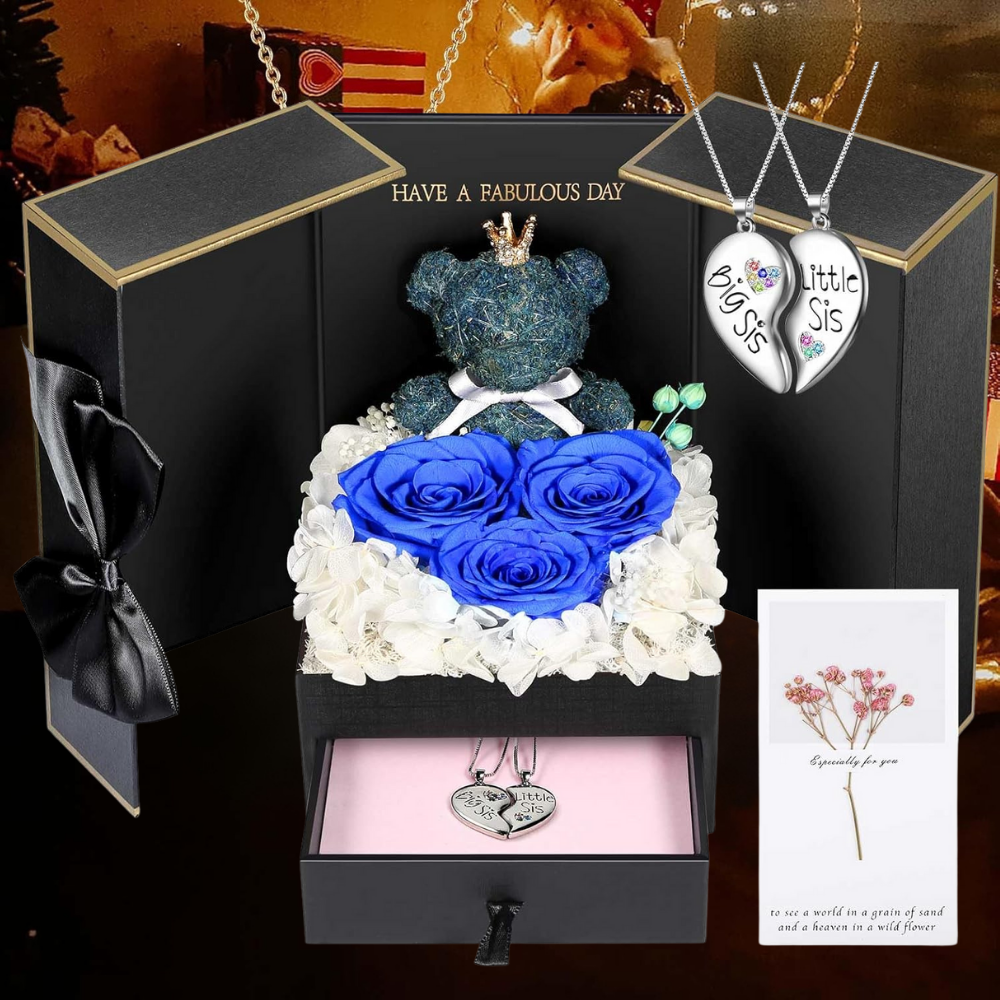 Cadeaubox Eeuwige Rozen Sieraden Geschenk Decoratief