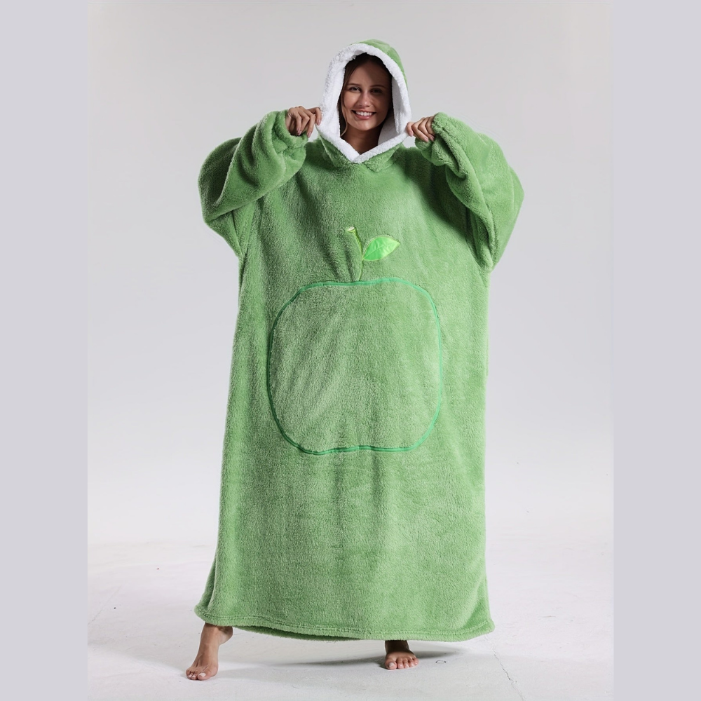 Hoodie Deken Oversized Warm Fleece Draagbare Plaid