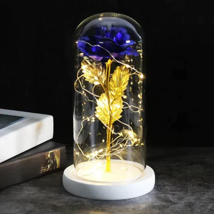 LED Lamp Roos Glas Koepel Decoratief Cadeau Verlichting