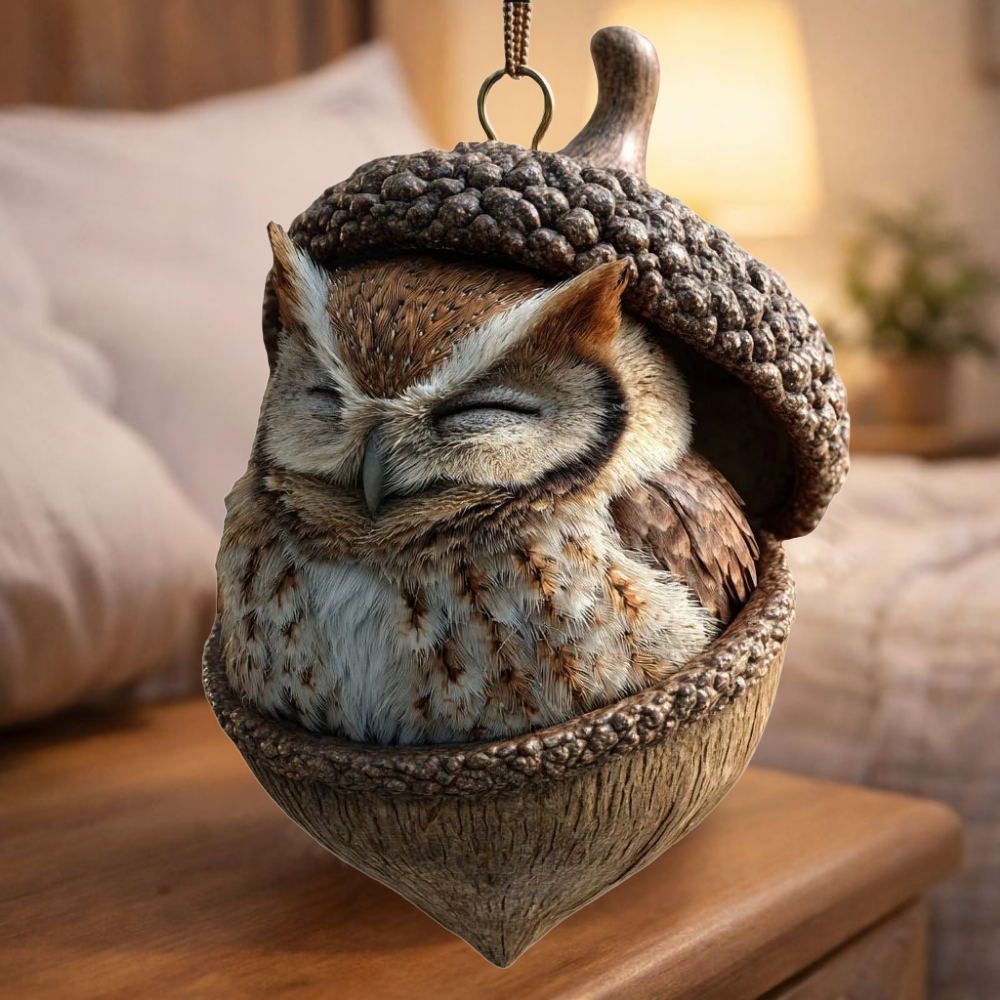 Knuffel Decoratie Slaapkonijn Pluche Eikel Vorm Interieur Accent
