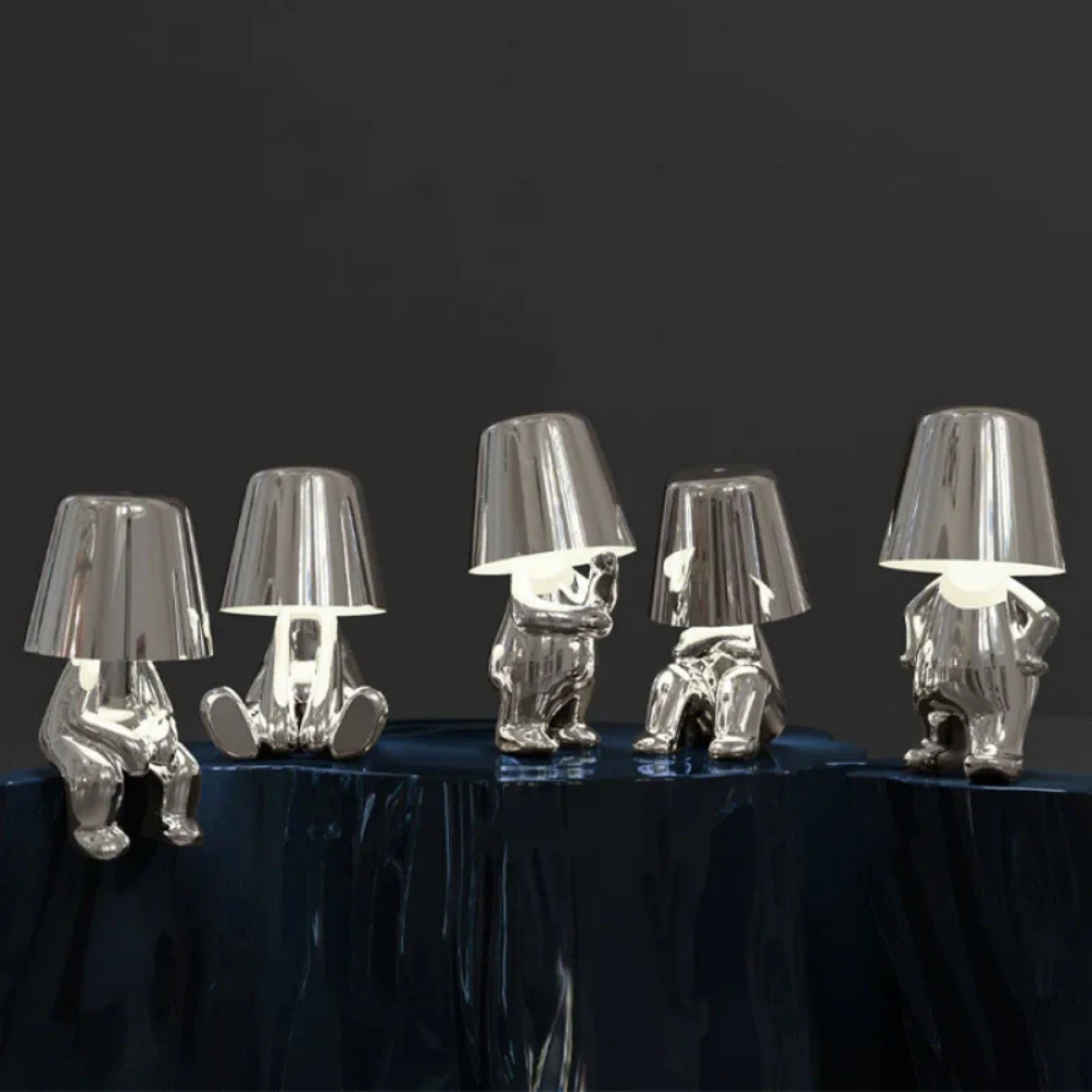Tafellamp Sculptuur Goud Touch Dimbaar Draadloos Design