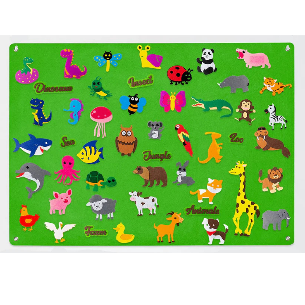 Speelgoed Viltbord Dieren Educatief Interactief Speelbord Kinderen