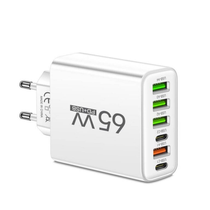 Usb Oplader Snellader 65W Zespoorts Thuis Kantoor Reizen