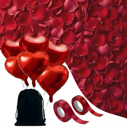 Valentijnsdag Decoratieset Romantisch Rozenblaadjes Ballonnen