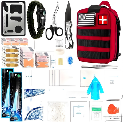 EHBO Kit Outdoor Survival Noodset Molle Rugtas Camping