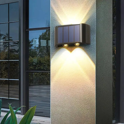 4 LED Solar Buitenverlichting Wandlamp
