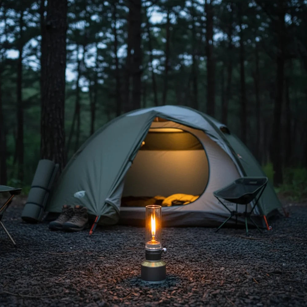 AlpenGlow Vintage Buitan Kampeerlamp