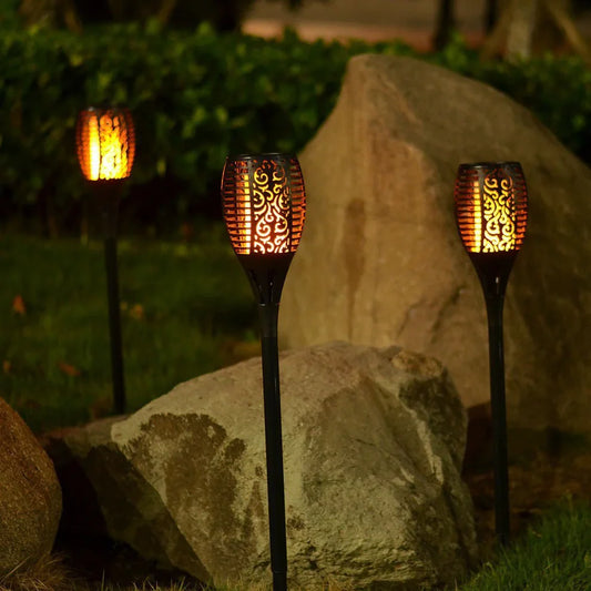 Magische Zonne-energie Luxe Tuinfakkel