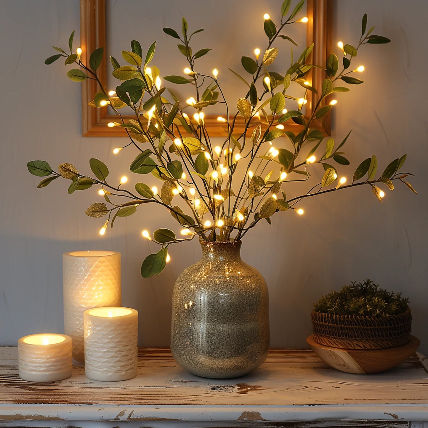 Fairy Light Olijftak & Kersenbloesem Tafellamp - Sfeervolle Natuurlijke Verlichting voor Elk Interieur