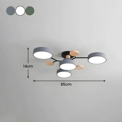 Hedendaagse Ronde IJzeren LED Plafondkroonluchter