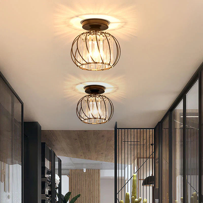 Nordic Luxe Glazen Hal Plafondverlichting