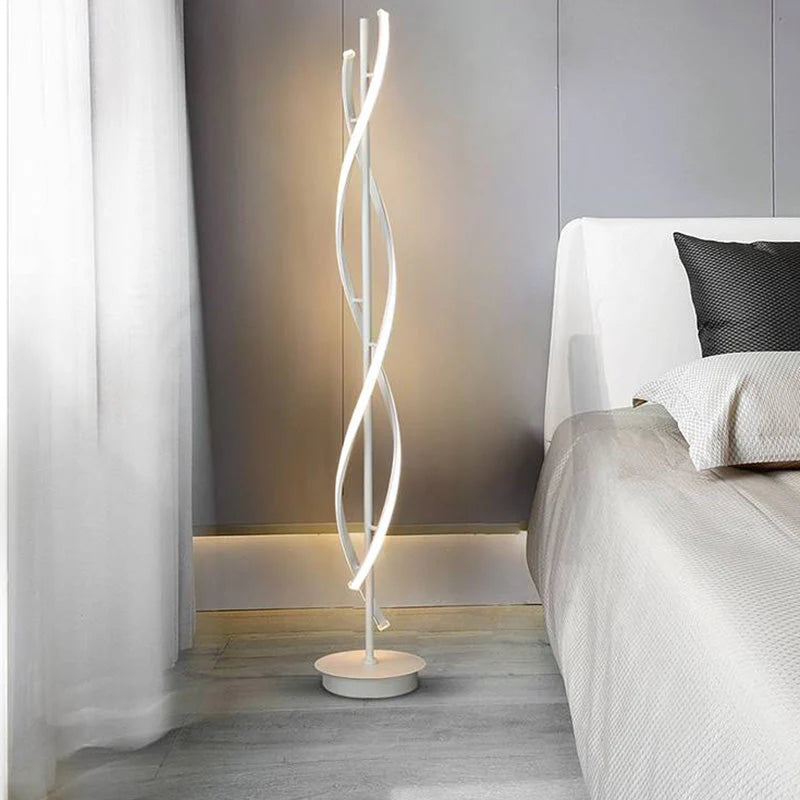 Moderne Spiraalvormige LED Vloerlamp