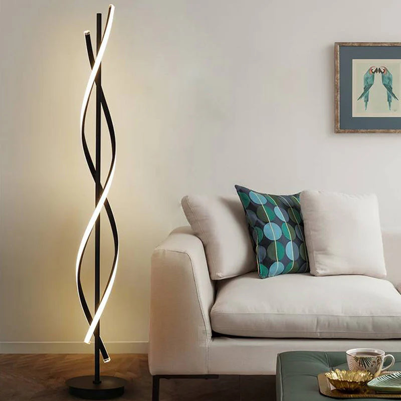 Moderne Spiraalvormige LED Vloerlamp