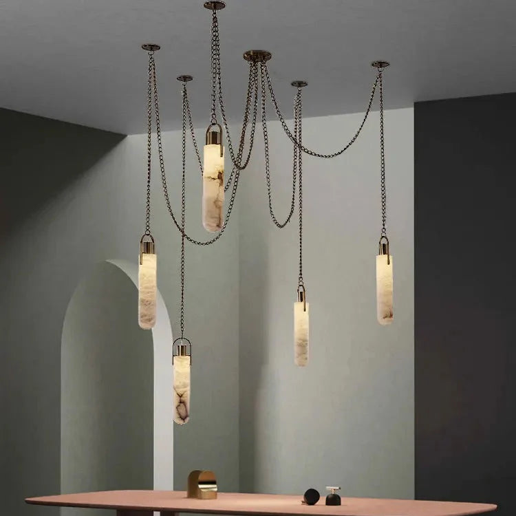 Yadira Marmer Luxe Chandelier Verlichting